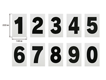 紙製プライスボード用数字セット(大)