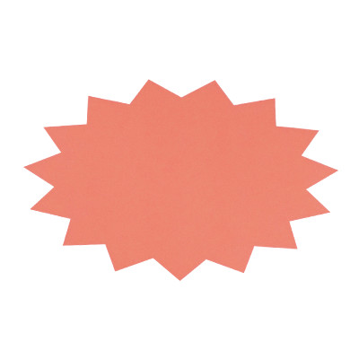 【在庫品】形いろいろポップ－爆弾型1（ピンク）×20枚