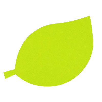 【在庫品】形いろいろポップ－リーフ型（グリーン）×20枚セット